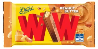Productafbeelding van E.Wedel, melkchocolade met pindakaas, 45g