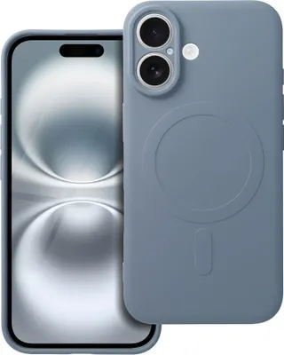 Obrázok produktu pre Puzdro vhodné pre iPhone 16, silikónové puzdro Mag Cover kompatibilné s MagSafe, svetlo modré