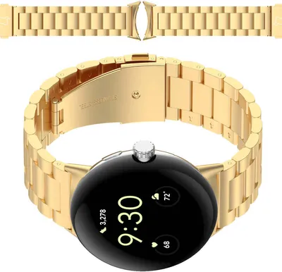 Produktbild von Bizon Strap Watch Aura Google Pixel Uhr 3 45 mm gold