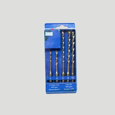 Produktbild von PTG SDS-plus RATIOLINE Hammerbohrer 5-teilig in Kunststoffkassette 5,0 + 6,0 x 110 mm 6,0-8,0 + 10,0 x 160 mm