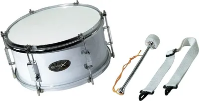 Produktbild von Basix Marching Drum Marschtrommel 12" White