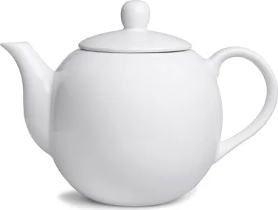 Produktbild von ORION Kanne Porzellankanne mit Griff 1,1 L Kaffeekanne Teekanne Weiß