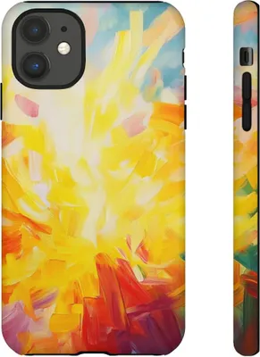 Produktbild von Abstrakte Sonnenstrahlen – Hülle Kompatibel mit iPhone 11