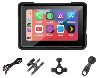 Productafbeelding van Motorfietsdashcam, draadloze CarPlay-connectiviteit, dual-lens opname, MT00-NO dashcam