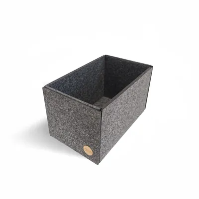Produktbild von Aufbewahrungsbox CLEAN Filz 20 x 12,5 x 12 cm ohne Deckel in anthrazit meliert