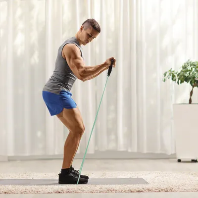 Produktbild von Fitness Tube Gymnastikband Latex Band Fitnessband Expander, Mittel, Grün
