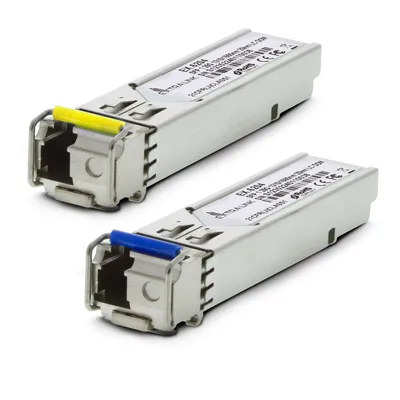 Productafbeelding van EXTRALINK SFP 1.25G WDM BIDI 1310/1550nm Singlemode 20km LC DOM Optische Transceiver 2 stuks