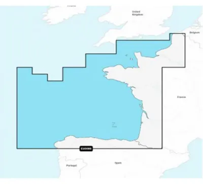 Produktbild von Navionics Naeu008r-golf Von Biskaya Eu008r-reguläre Karte Blau  Blau One Size