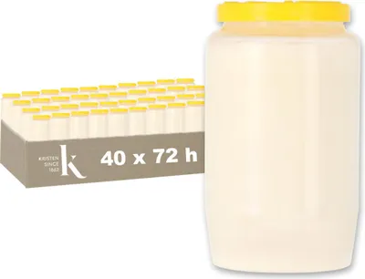 Image de CRISTES Bougie commémorative 3 jours - Blanc - Set de 40 pièces