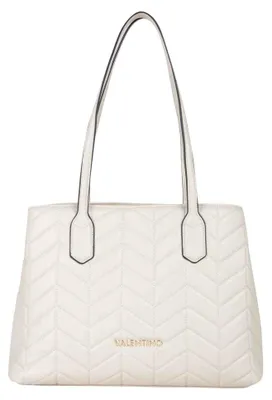 Produktbild von Elegante Beigefarbene Damenschultertasche mit Zwei Henkeln & Fächern