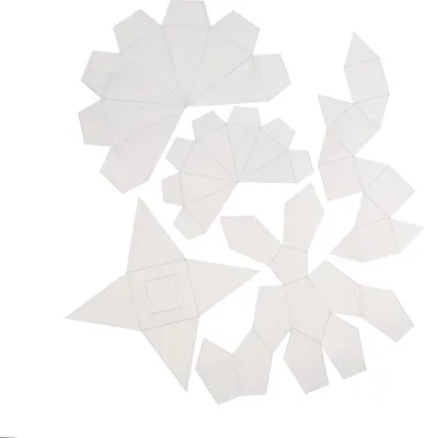 Produktbild von Creativ Company Formen, geometrische Formen, H: 6-13 cm, transparent, 5 Stück 1 Box
