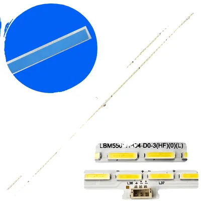 Productafbeelding van LED-achterlichtstrip, lengte 607 mm, 72 LED's, 3V spanning, compatibel met verschillende modellen, gloednieuw
