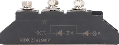 Obrázok produktu pre Diodový usmerňovací modul Anti Reverse Bridge Common Cathode 2 in 1 Out pre PV systém 1600V MDK 25A