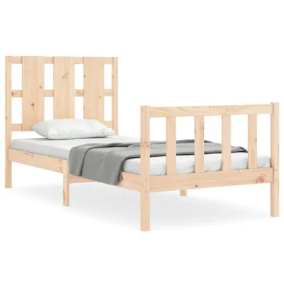 Immagine prodotto di vidaXL Letto in legno massiccio senza materasso 90x190 cm pino