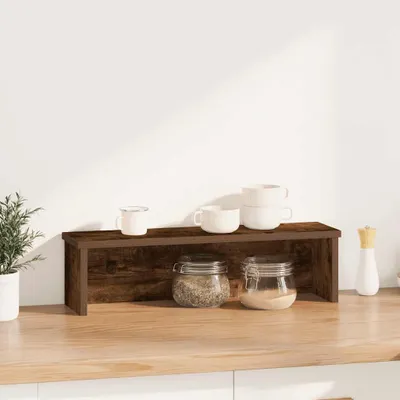 Zdjęcie produktu dla vidaXL Półka kuchenna sztaplowana dąb wędzony 60x15x16 cm materiał drewnopochodny