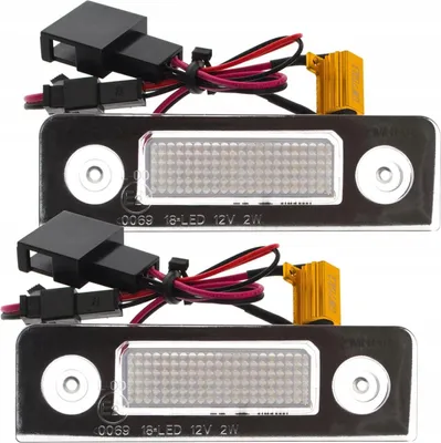 Zdjęcie produktu dla Zestaw Lampek Led Do Tablicy Rejestracyjnej, Autotune, Do Skoda Octavia Ii Fl, Skoda Roomster I (5J)