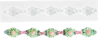 Obrázek produktu pro Silikonová formička květinový lem 200x11mm