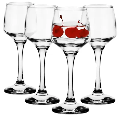 Shotglas-Set 4er 75 ml Schnapsgläser transparent