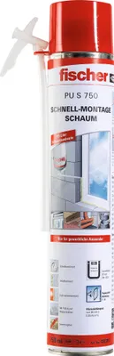 Obrázok produktu pre fischer Rýchla montážna penaPolyuretán750 ml Izolačná výplň Izolácia 040301