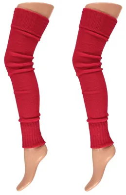 Produktbild von krautwear 2 Paar Damen Beinwärmer Stulpen Overknee, 70 cm, gestrickt, 80er