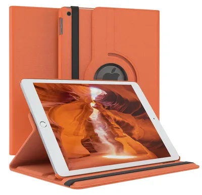 Produktbild von EAZY CASE - Tablet Hülle für Apple iPad 10,2" (2019, 2020, 2021) Schutzhülle, Tablet Case 360° drehbar in Orange