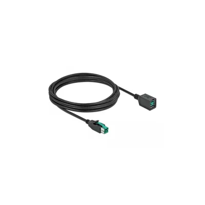 Produktbild von DeLOCK PoweredUSB Verlängerungskabel 12 V 4 m, 4 m, Schwarz