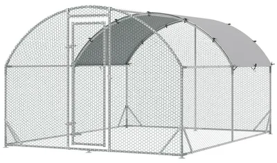 Immagine prodotto di Pollaio per galline, conigli e anatre | Colore: Grigio | Dimensioni: 380x280x197 cm