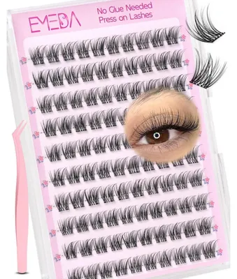 Image de Cils groupés auto-adhésifs 14 mm, modèle Venus, sans colle, sans résidu