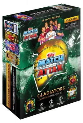 Produktbild von Mega Tin No. 2 Match Attax 2025/26 Topps Warriors Football Cards Tin