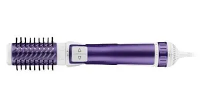 Produktbild von Rowenta Brush Activ Volume & Shine Warmluftbürste CF9530, Heißluftbürste, Warm, Trockenes / Nasses Haar, Violett, Weiß, Synthetisch, Hängeschlaufe