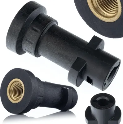 Produktbild von Rosfix M22 Adapter 1/4" – Ersatzteil für Hochdruckreiniger Kärcher K-Serie | ABS & Aluminium | 160bar, 60°C | Schnellkupplung
