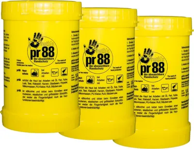 Produktbild von Raths PR88 Hautschutzcreme - unsichtbarer Handschutz silikonfrei, 3x1000ml