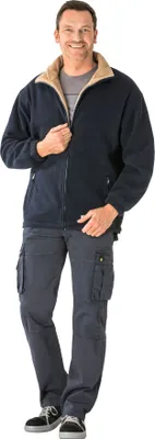 Produktbild von Outdoor Stream Fleecejacke marine/camel Größe XL