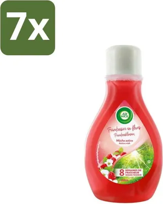 Obrázek produktu pro Air Wick – osvěžovač vzduchu – Active Wick Malina & Květ – 375 ml – výhodné balení – 7 kusů
