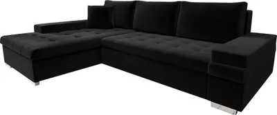 Produktbild von MIRJAN24 Ecksofa Bangkok Mini, Moderne Eckcouch für Wohnzimmer, Schlaffunktion und Bettkasten, Gästezimmer, L-Form Sofa (Kronos 07 + Kronos 07 + Kronos 07)