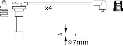 Produktbild von Bosch Zündleitungssatz  0 986 356 776