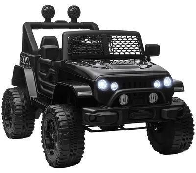 Immagine prodotto di Macchina Elettrica per Bambini 3-6 Anni da 12V con Telecomando, Fari e Clacson, 100x64.2x71 cm, Nero