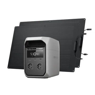 Produktbild von ECOFLOW DELTA 3 Classic Tragbare Powerstation mit 2 × 100W Flexibles Solarpanel, 1 024 Wh LiFePO4-Batterie, 1 800 W AC (3 600 W Spitze), 100 W USB-C