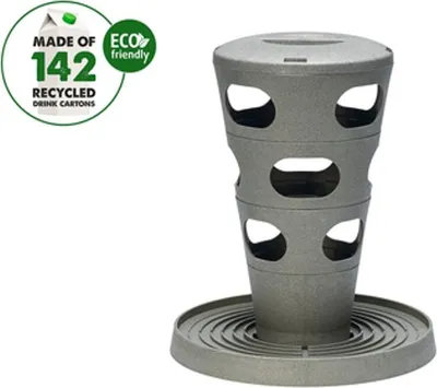 Produktbild von Beeztees Hühner Futtertturm grau, Freistehend, Grün, Grau, Kunststoff, 300 mm, 300 mm, 260 mm