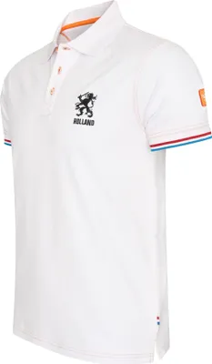 Produktbild von Cappuccino Italia Dutch Lion Polo EK2024  Weiss - Große L
