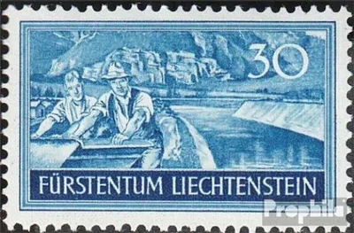 Produktbild von Briefmarken Liechtenstein 1937 Mi 154 postfrisch Arbeitsbeschaffung