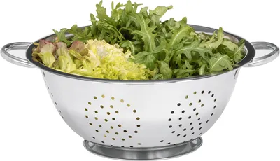 Zdjęcie produktu dla KARL KRÜGER Stojący cedzak do jajek z 2 bocznymi uchwytami Ø28cm stal nierdzewna