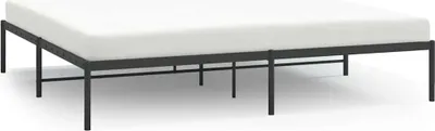 Produktbild von vidaXL Bettgestell Metall Schwarz 193x203 cm