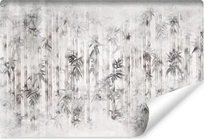 Produktbild von Muralo Selbstklebende Fototapete BAMBUS Blätter Pflanzen Beton Vintage Br. 315cm x Hö. 210cm