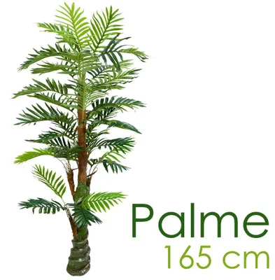 Image de Palmier Plante Arbre Artificielle Artificiel Plastique 165cm Decovego