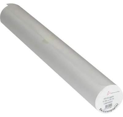 Immagine prodotto di Hahnemühle 10620005 Rotolo di carta da disegno trasparente 0,64 x 20 m 40/45 g/m²