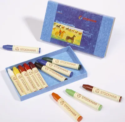 Produktbild von Stockmar 31200 - Wachsmalstifte, 12 Farben