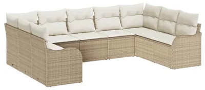 Zdjęcie produktu dla Modułowy zestaw wypoczynkowy - ławka ogrodowa - zestaw wypoczynkowy do ogrodu - sofa wypoczynkowa - sofa do patio - ręcznie pleciony rattan