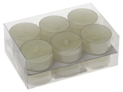 Produktbild von Teelichter in Kunststoffhülle Champagner 18/38mm, 12er-Pack