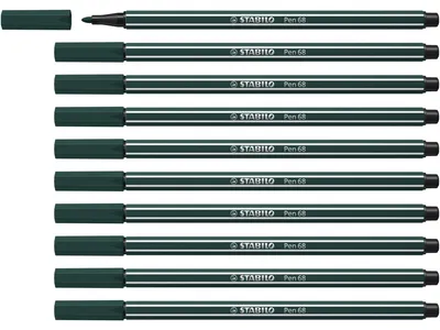 Produktbild von STABILO Premium-Filzstift -  Pen 68 - 10er Pack - grünerde